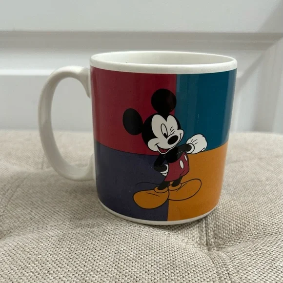Vintage Original Disney Mickey Mouse White Coffee Mug New York 1998 - Picture 2 of 3